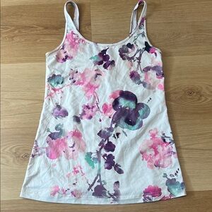 Lululemon Daily Tank Blurred Blossom sz 10